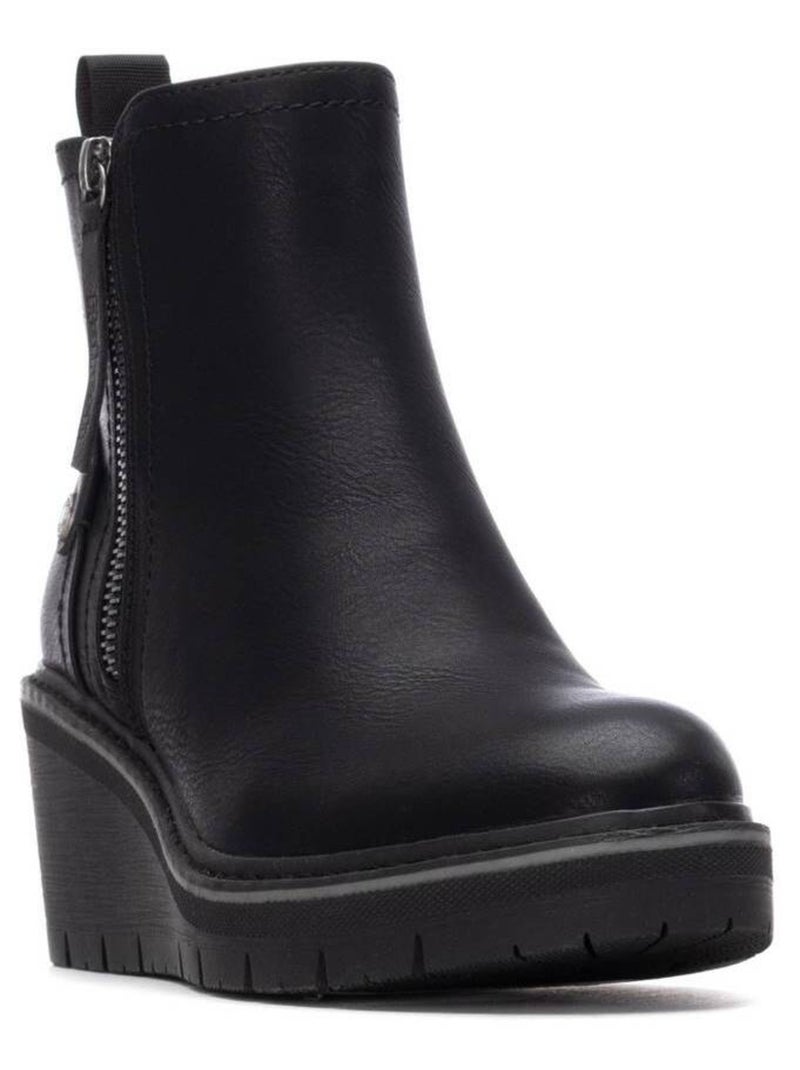Bottines compensées femme Noir - Kiabi