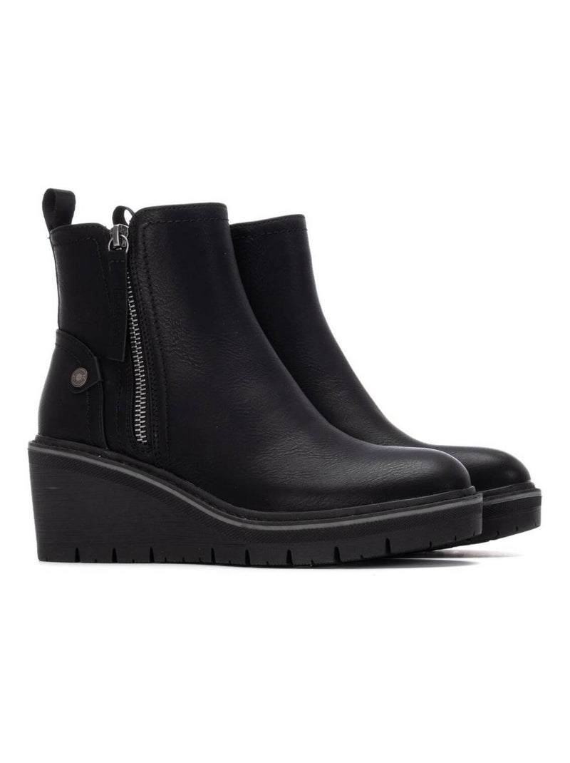 Bottines compensées femme Noir - Kiabi