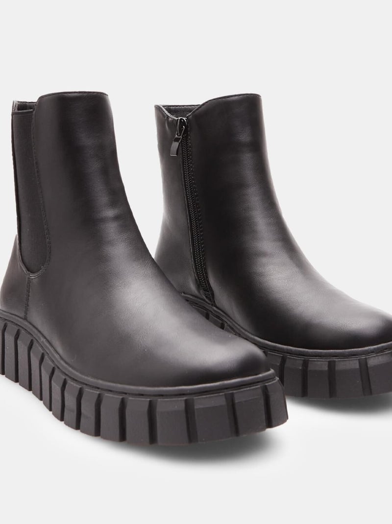 Bottines confortable  BATA Noir - Kiabi