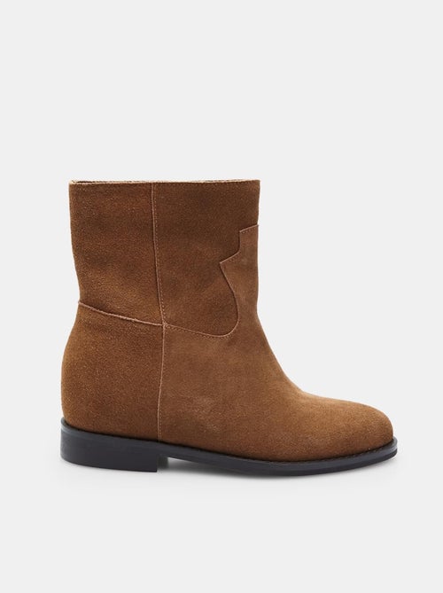Bottines confortables  BATA avec talon compensé intérieur - Kiabi