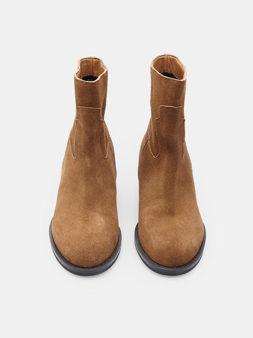 Bottines confortables  BATA avec talon compensé intérieur - Kiabi