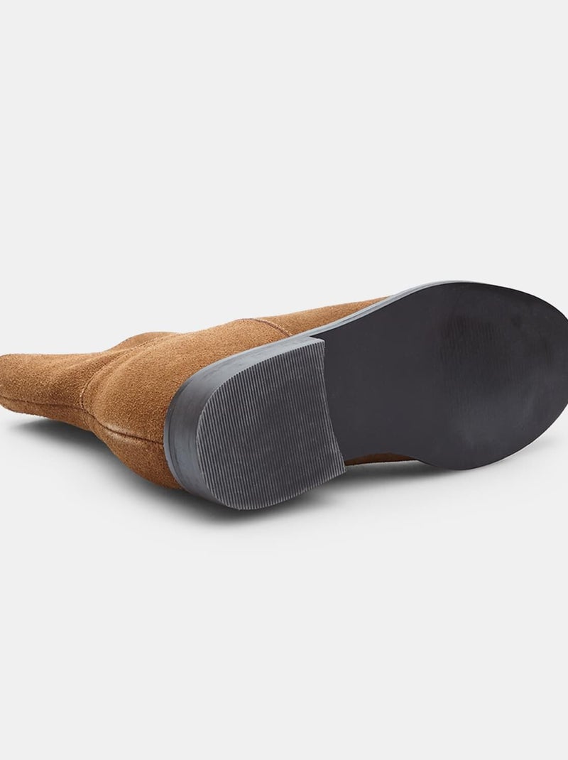 Bottines confortables  BATA avec talon compensé intérieur Marron - Kiabi