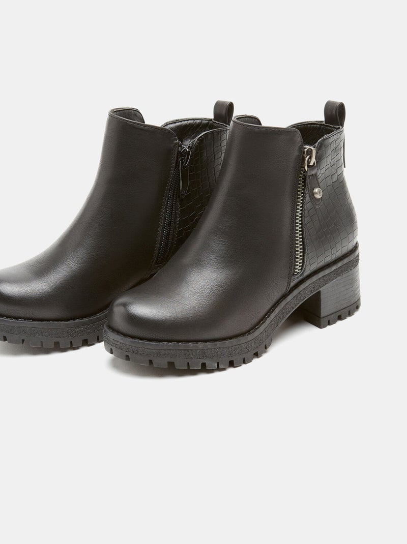Bottines confortables BATA Noir - Kiabi