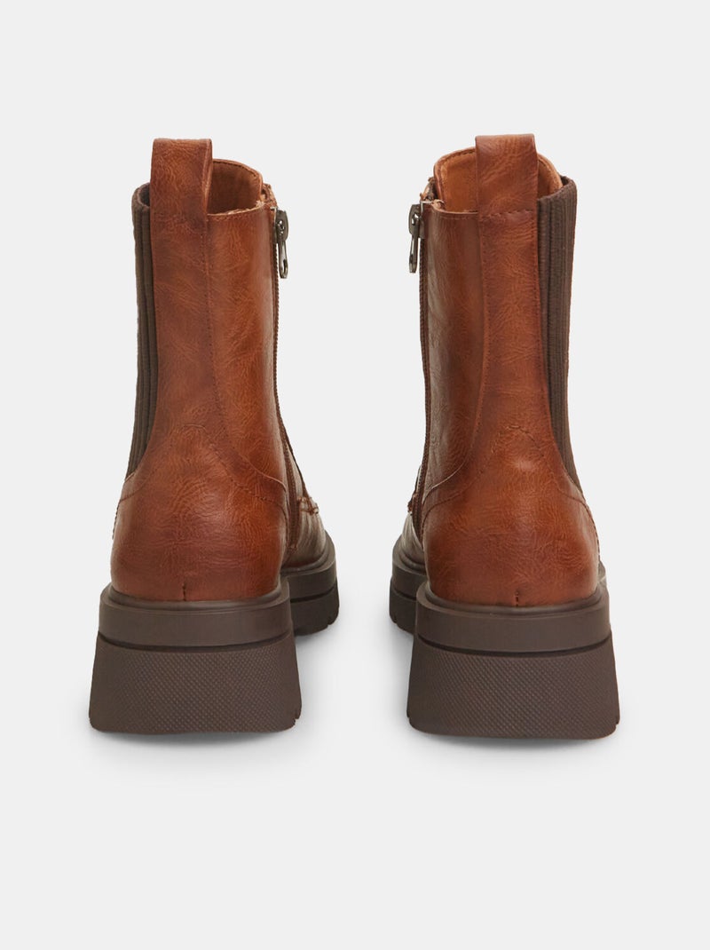Bottines confortables BATA Taupe - Kiabi