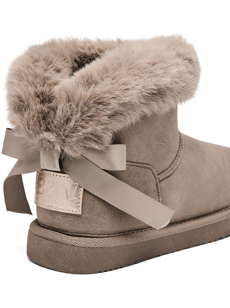 Bottines conguitos australianas cordones Marron clair - Kiabi