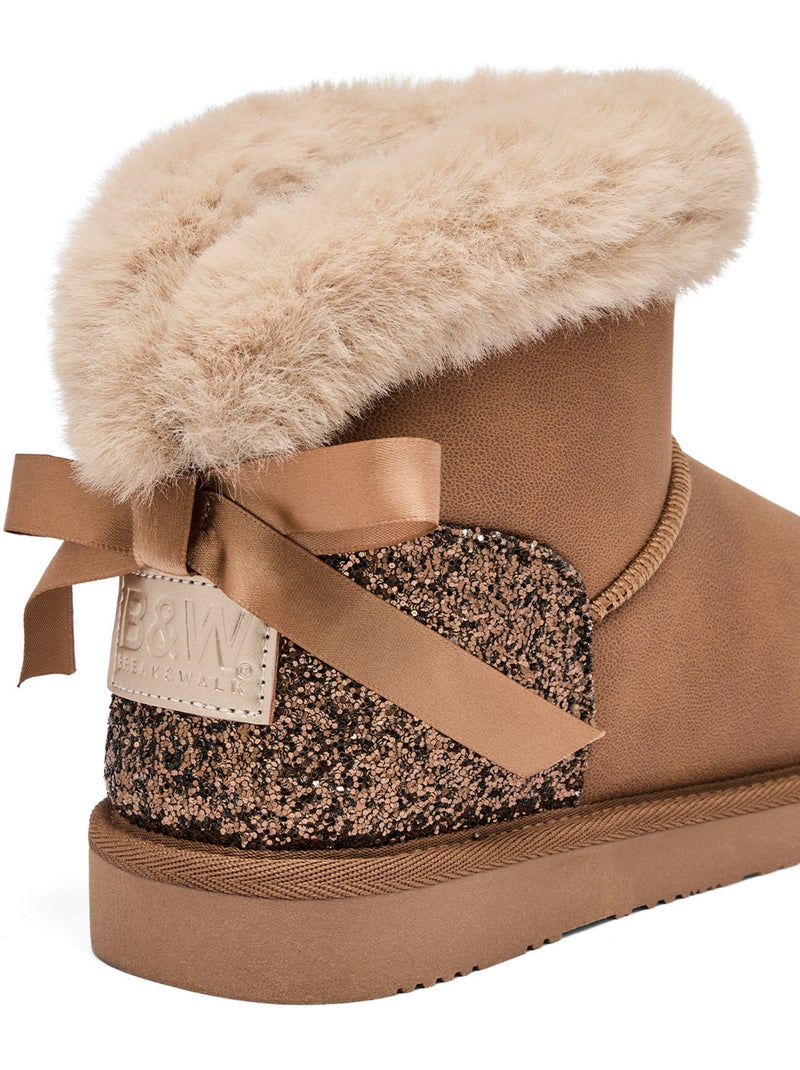 Bottines conguitos australianas cordones Marron - Kiabi