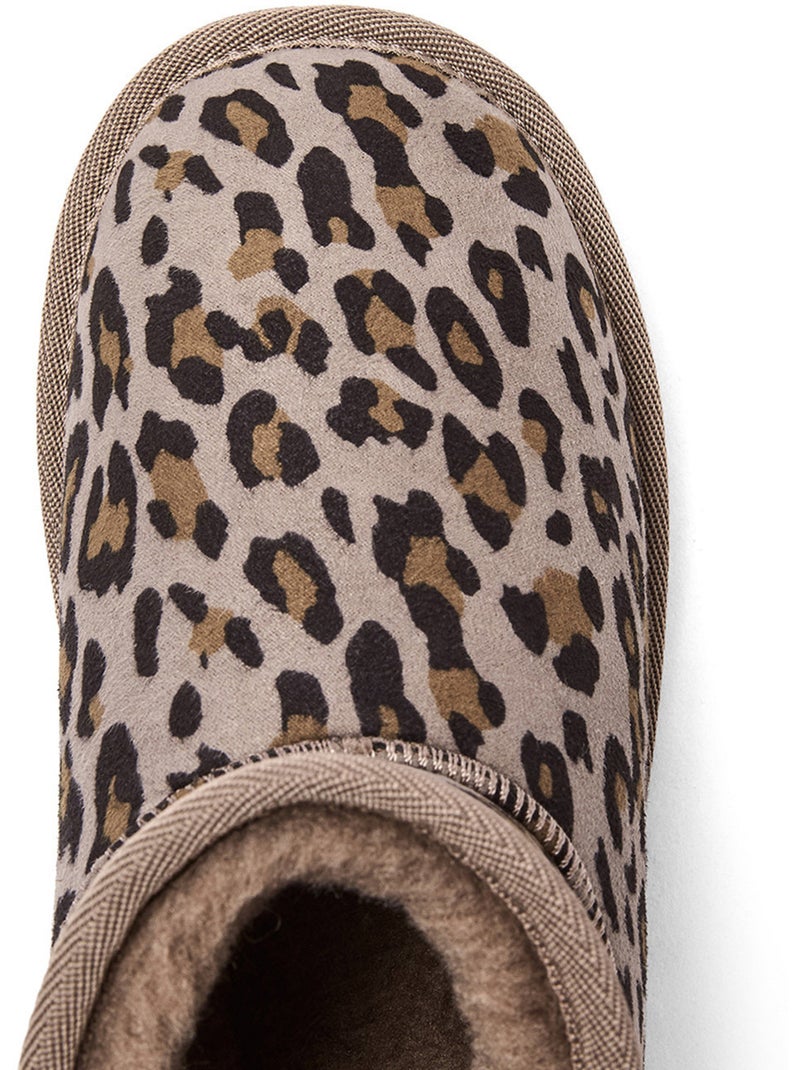 Bottines conguitos australianas leopardo Noir Marron Noir - Kiabi