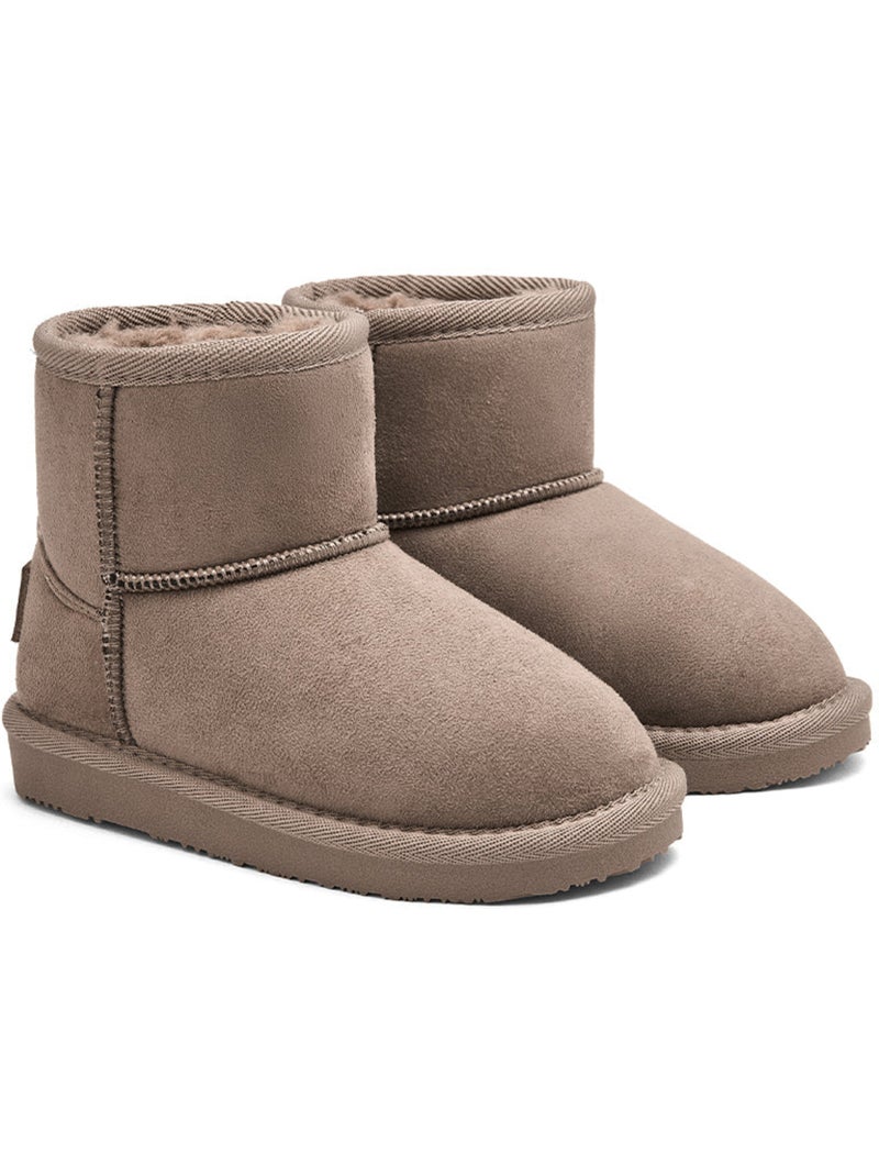 Bottines conguitos australianas pelo high Marron clair - Kiabi