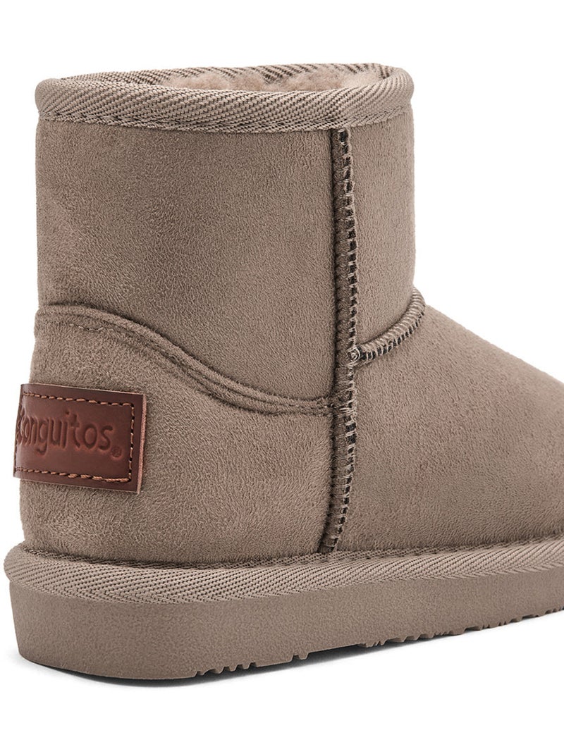Bottines conguitos australianas pelo high Marron clair - Kiabi