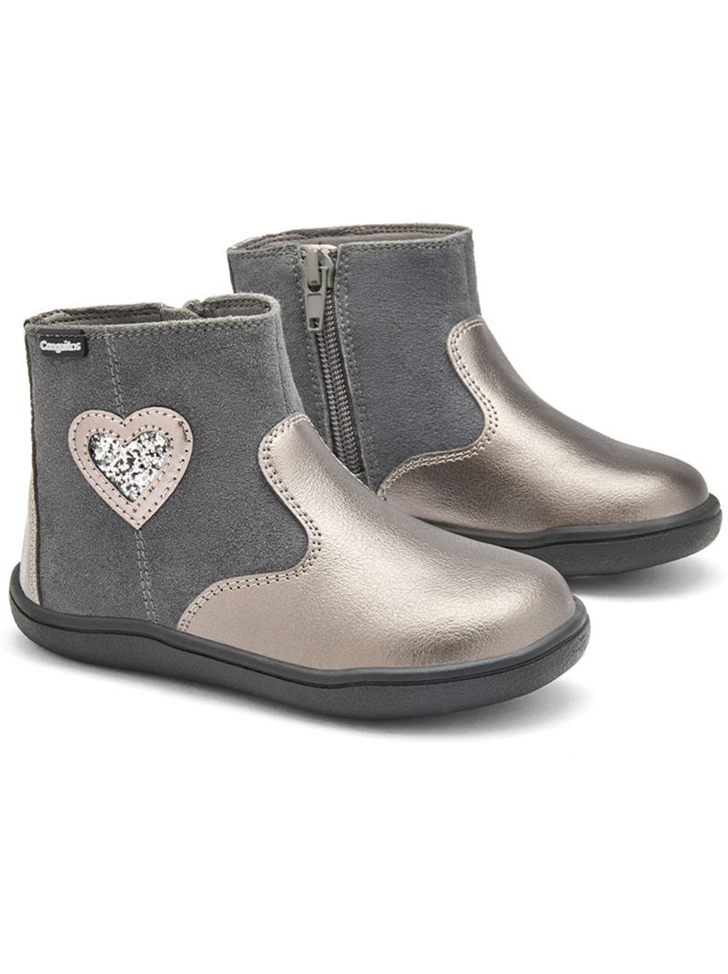 Bottines conguitos barefoot goflex Gris - Kiabi