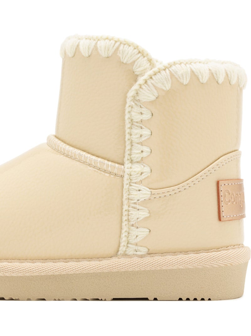 Bottines conguitos brillos pelo Beige - Kiabi