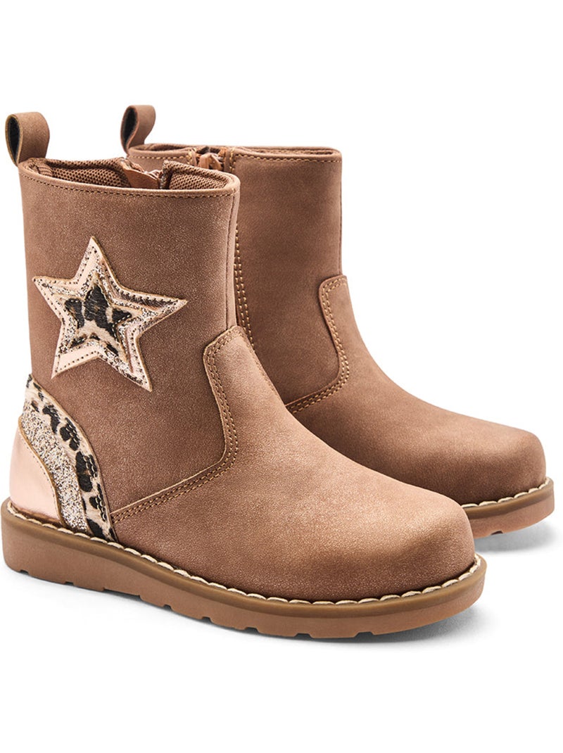Bottines conguitos estrellas Marron clair - Kiabi