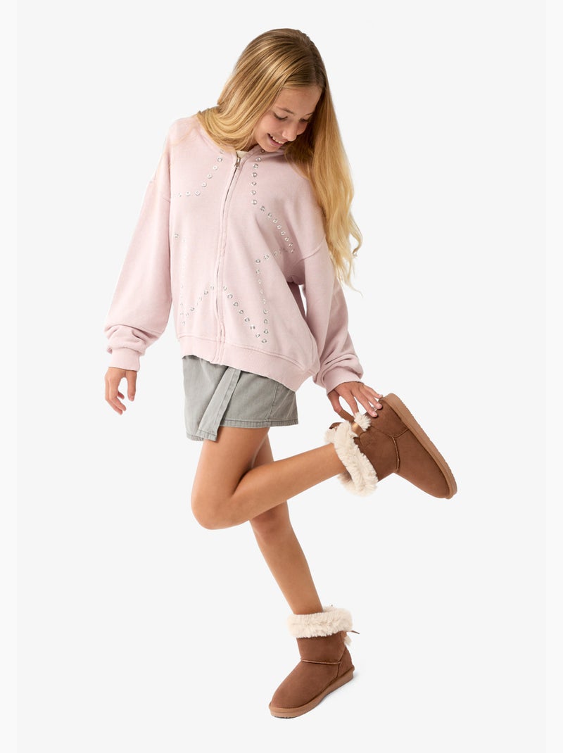 Bottines conguitos high pelo Marron - Kiabi