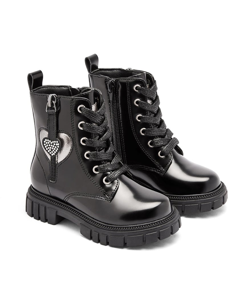Bottines Conguitos Militar Cremallera Noir - Kiabi