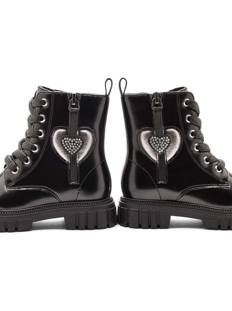 Bottines Conguitos Militar Cremallera Noir - Kiabi