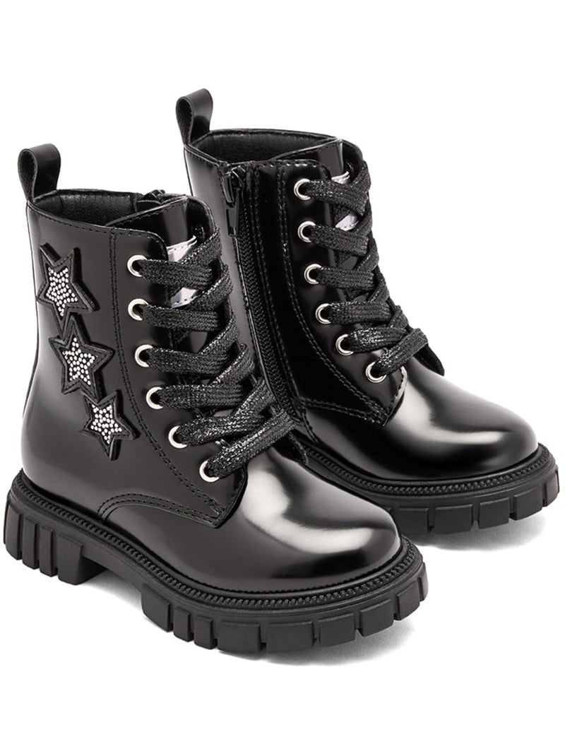 Bottines conguitos militar estampado Noir - Kiabi