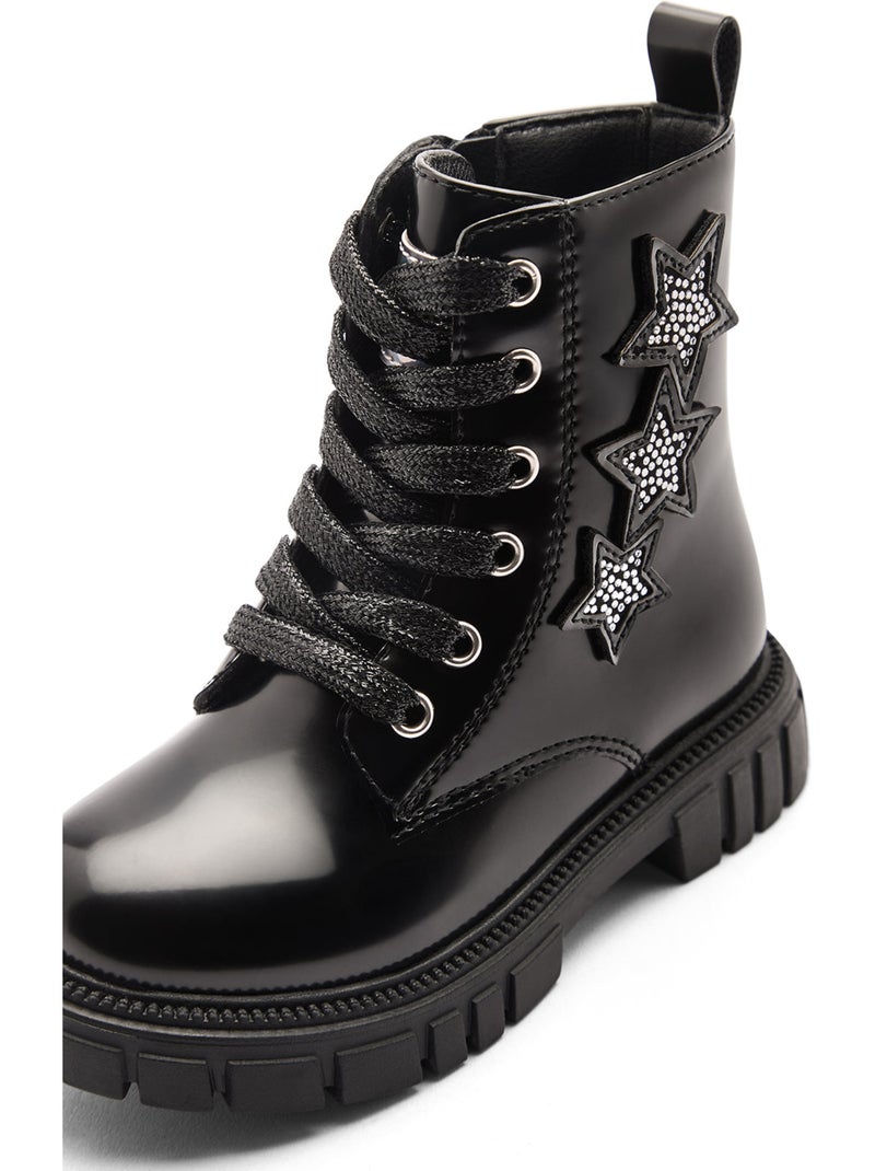 Bottines conguitos militar estampado Noir - Kiabi