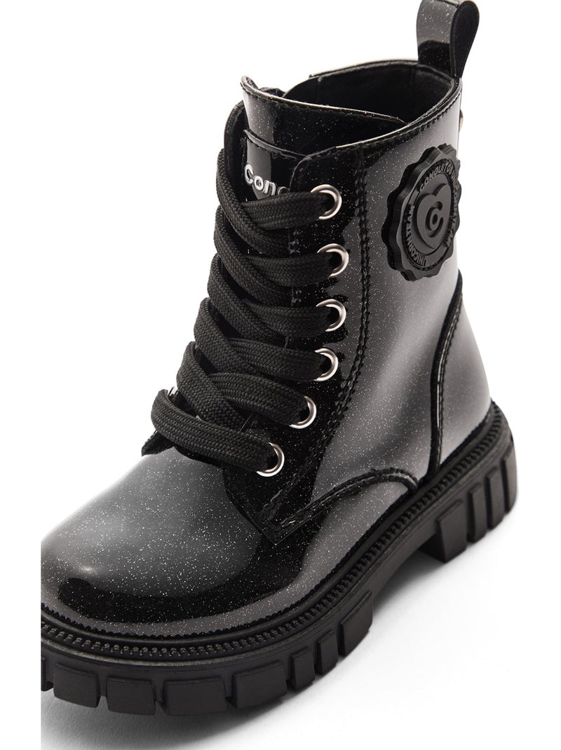 Bottines conguitos militar militares Noir Noir - Kiabi
