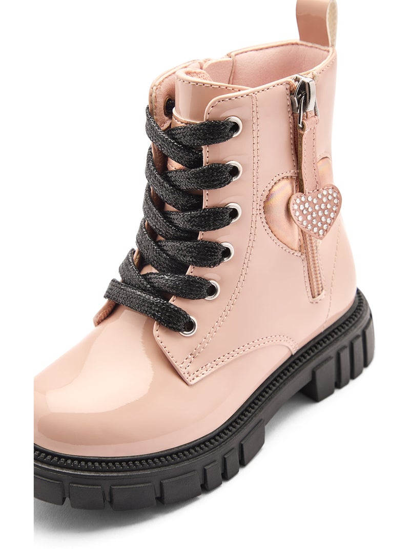 Bottines conguitos militar Rose - Kiabi