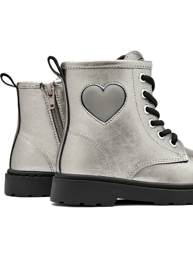 Bottines conguitos militares luz Gris - Kiabi