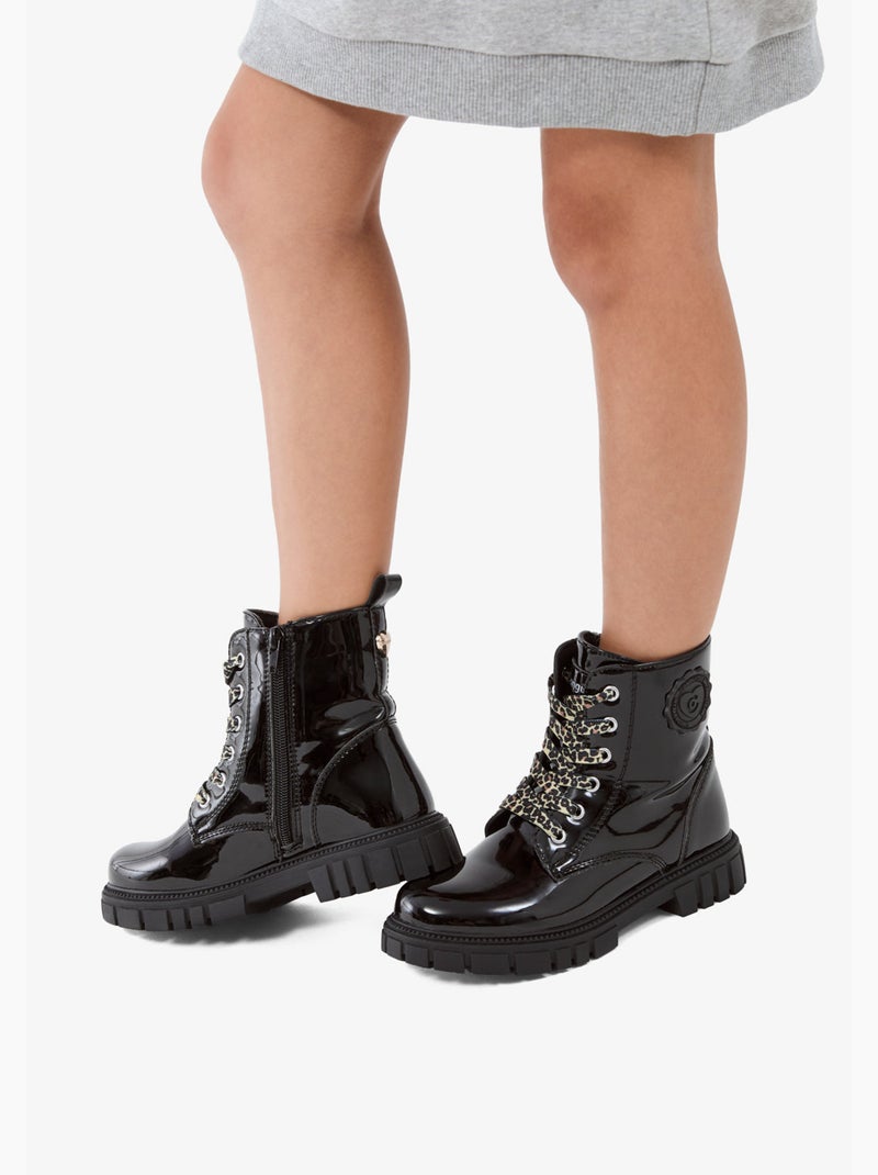 Bottines conguitos militares Noir Noir - Kiabi