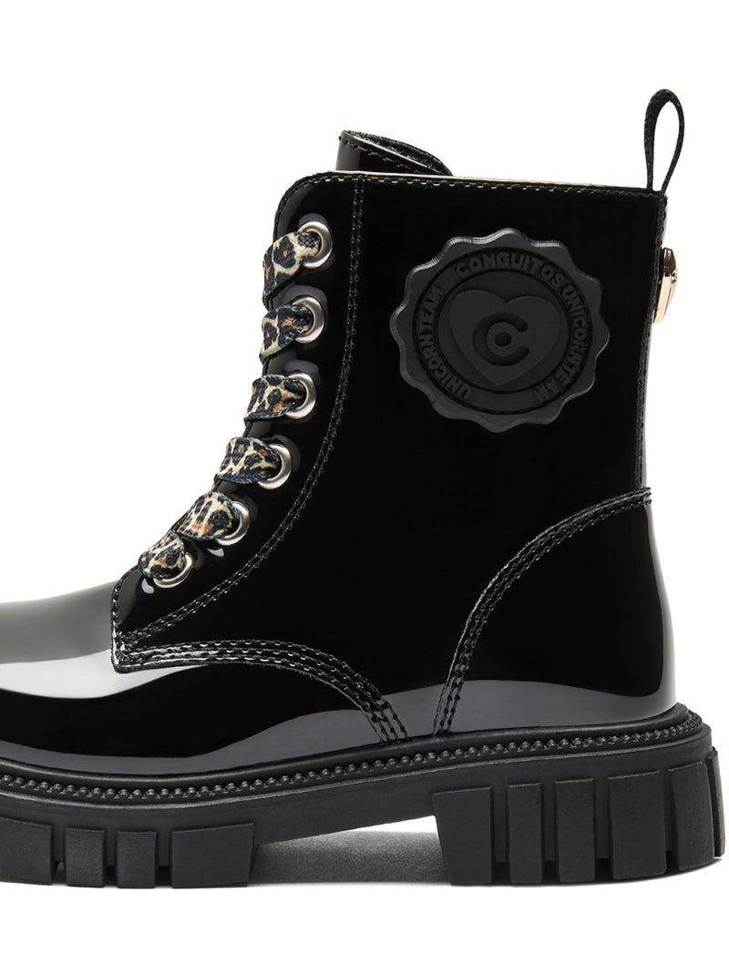Bottines conguitos militares Noir Noir - Kiabi