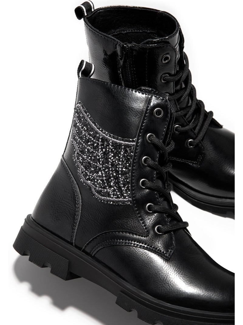 Bottines conguitos Noir - Kiabi