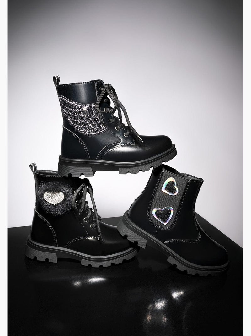 Bottines conguitos Noir - Kiabi