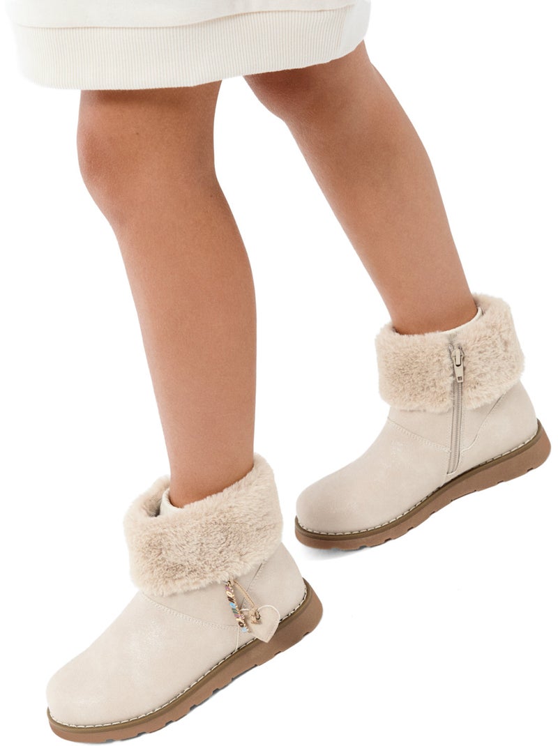 Bottines conguitos pelo Beige - Kiabi