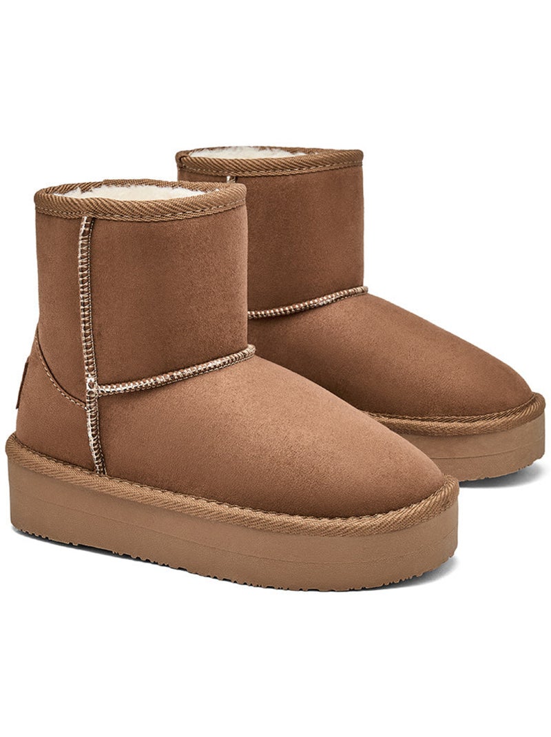 Bottines conguitos repelente al agua pelo Marron - Kiabi