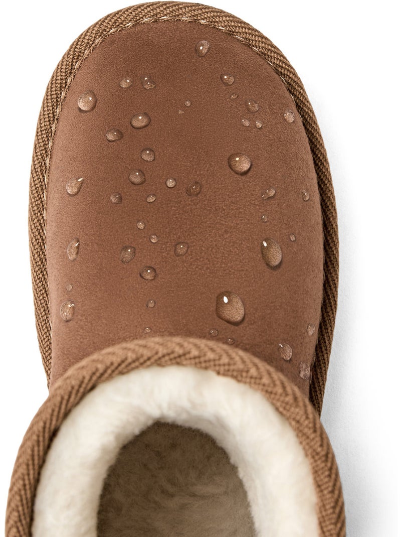 Bottines conguitos repelente al agua pelo Marron - Kiabi