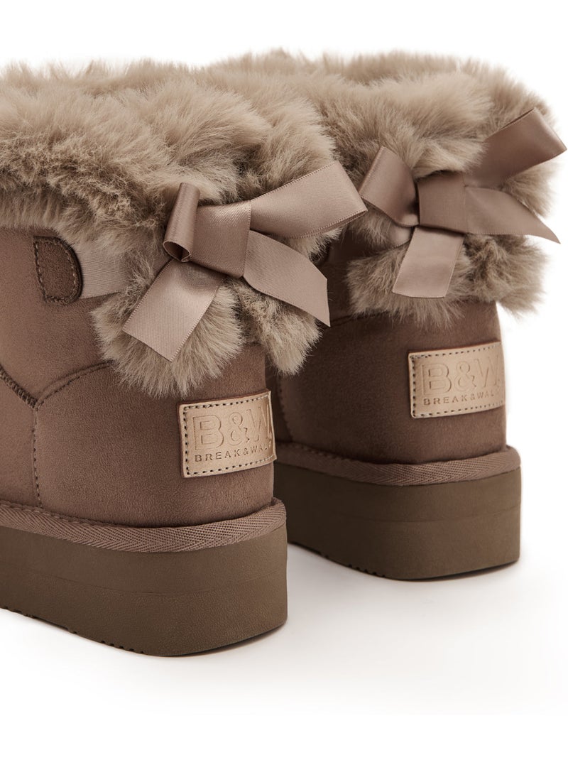 Bottines conguitos repelente al agua pelo Marron - Kiabi