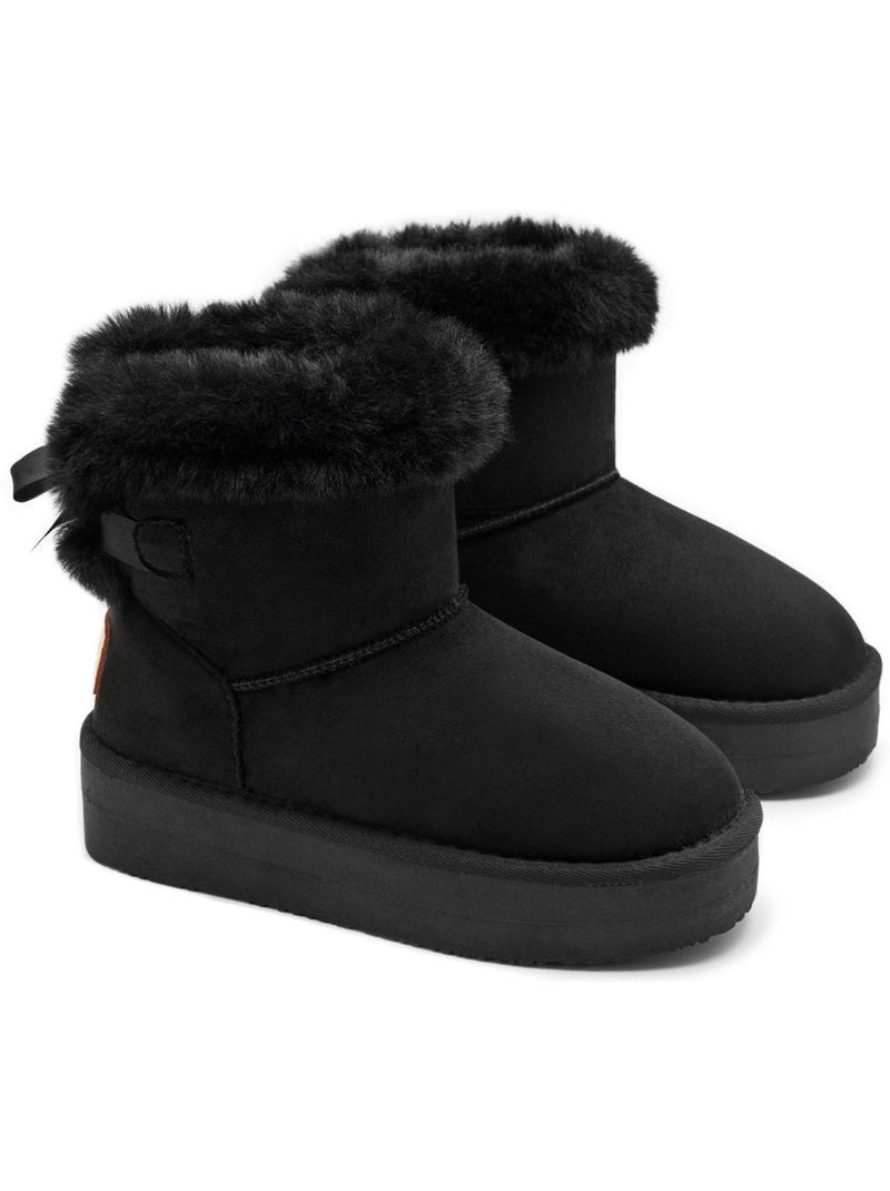 Bottines conguitos repelente al agua pelo Noir - Kiabi