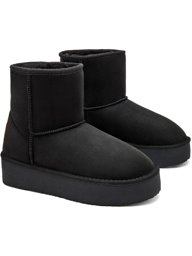 Bottines conguitos repelente al agua pelo Noir Noir - Kiabi