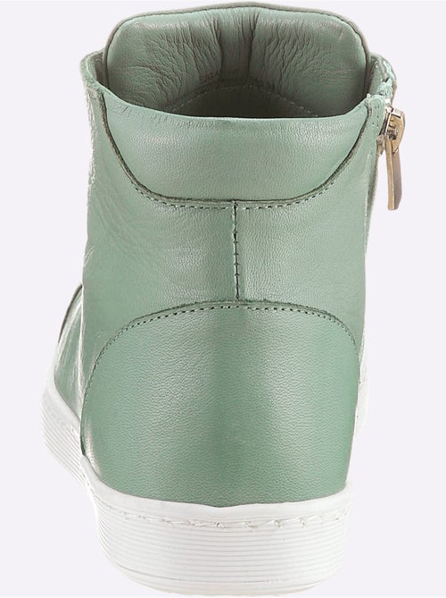 Bottines courtes en cuir nappa avec lacets et semelle en cuir - Taille standard - Helline - Kiabi