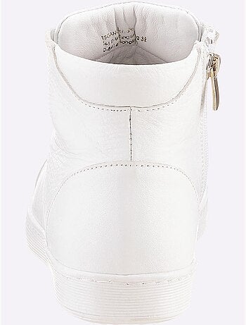 Bottines courtes à lacets en cuir nappa souple et confortable - Taille standard - Helline