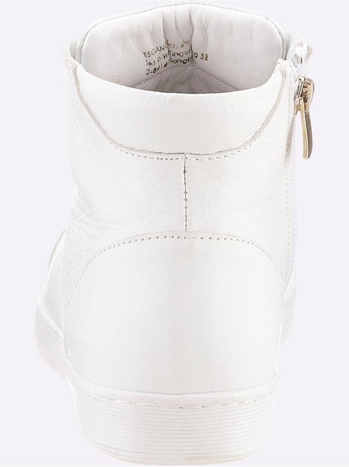 Bottines courtes en cuir nappa avec semelle intérieure amovible - Taille standard - Helline - Kiabi