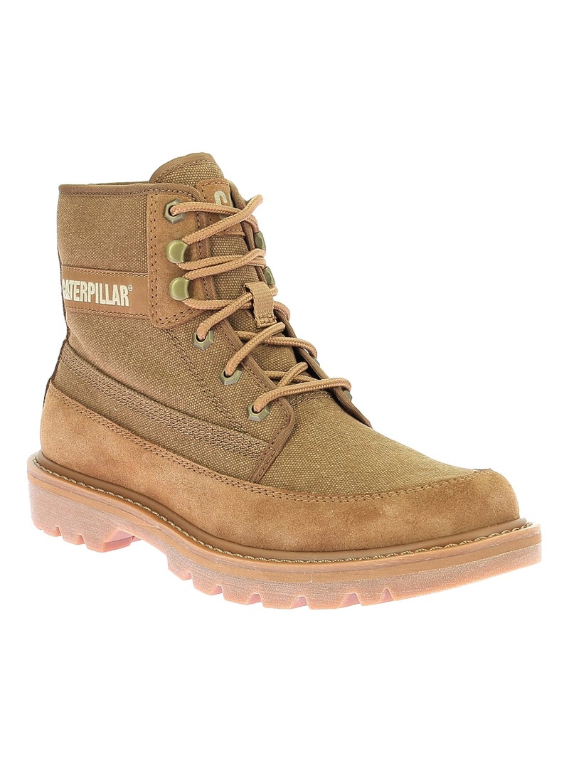 Bottines Cuir Caterpillar Colorado 2.0 Canvas Marron - Kiabi