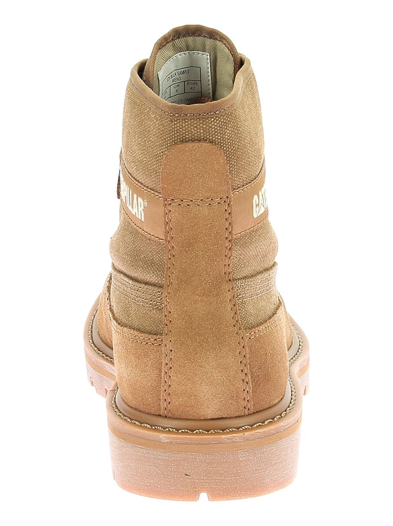 Bottines Cuir Caterpillar Colorado 2.0 Canvas Marron - Kiabi