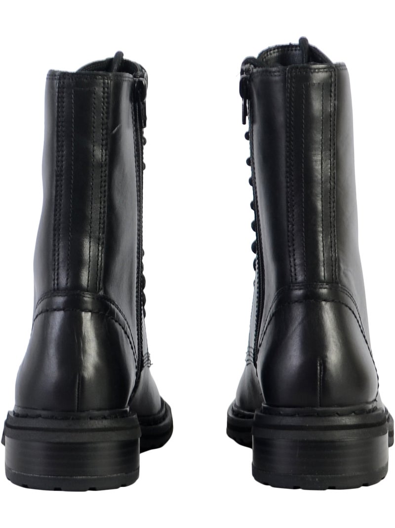 Bottines Cuir Clarks Tilham Lace Noir - Kiabi