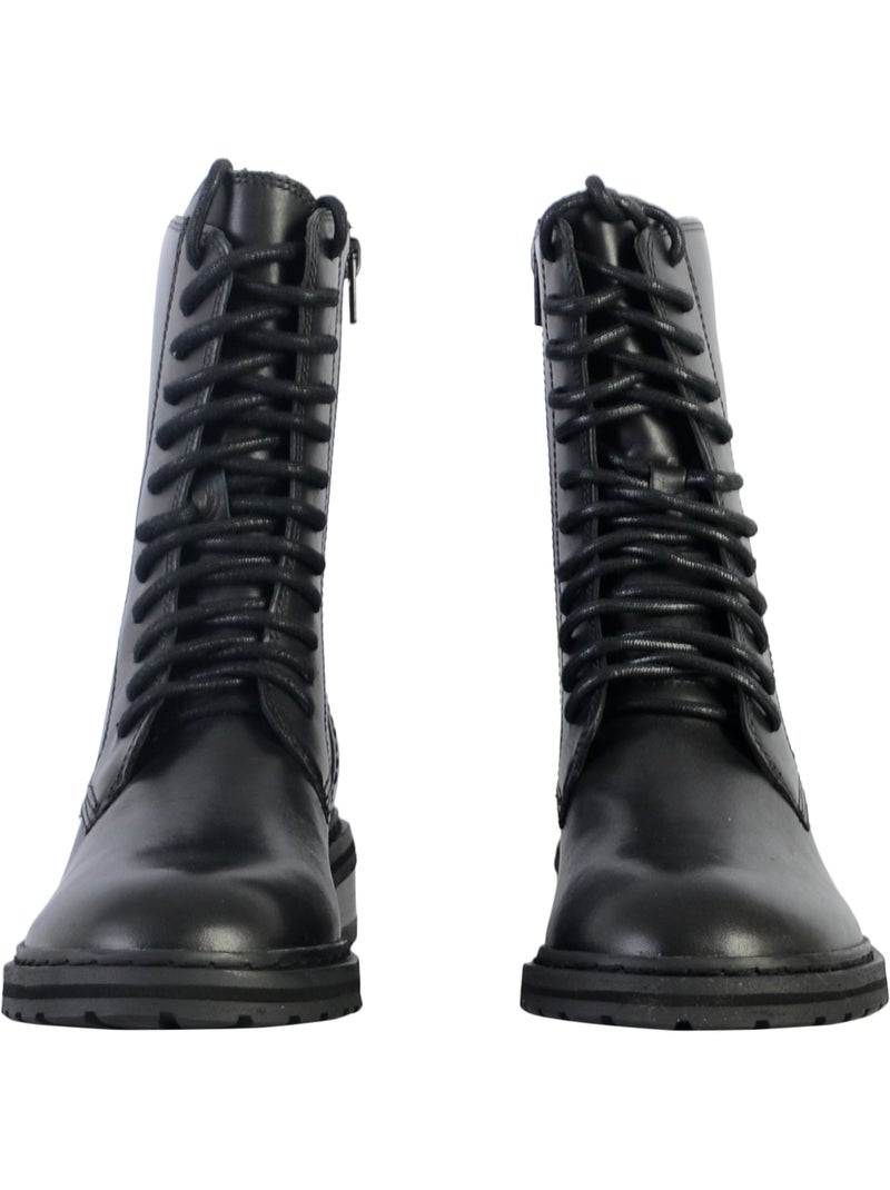 Bottines Cuir Clarks Tilham Lace Noir - Kiabi