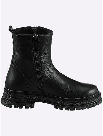 Bottines cuir d'agneau nappa très doux - taille standard - helline
