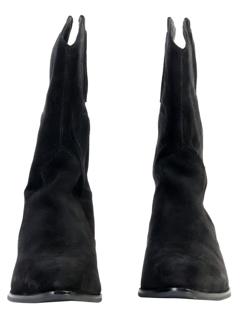Bottines Cuir Emilie Karston Ajisai Noir - Kiabi