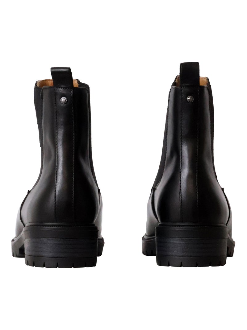 Bottines Cuir Emilie Karston Amaline Noir - Kiabi