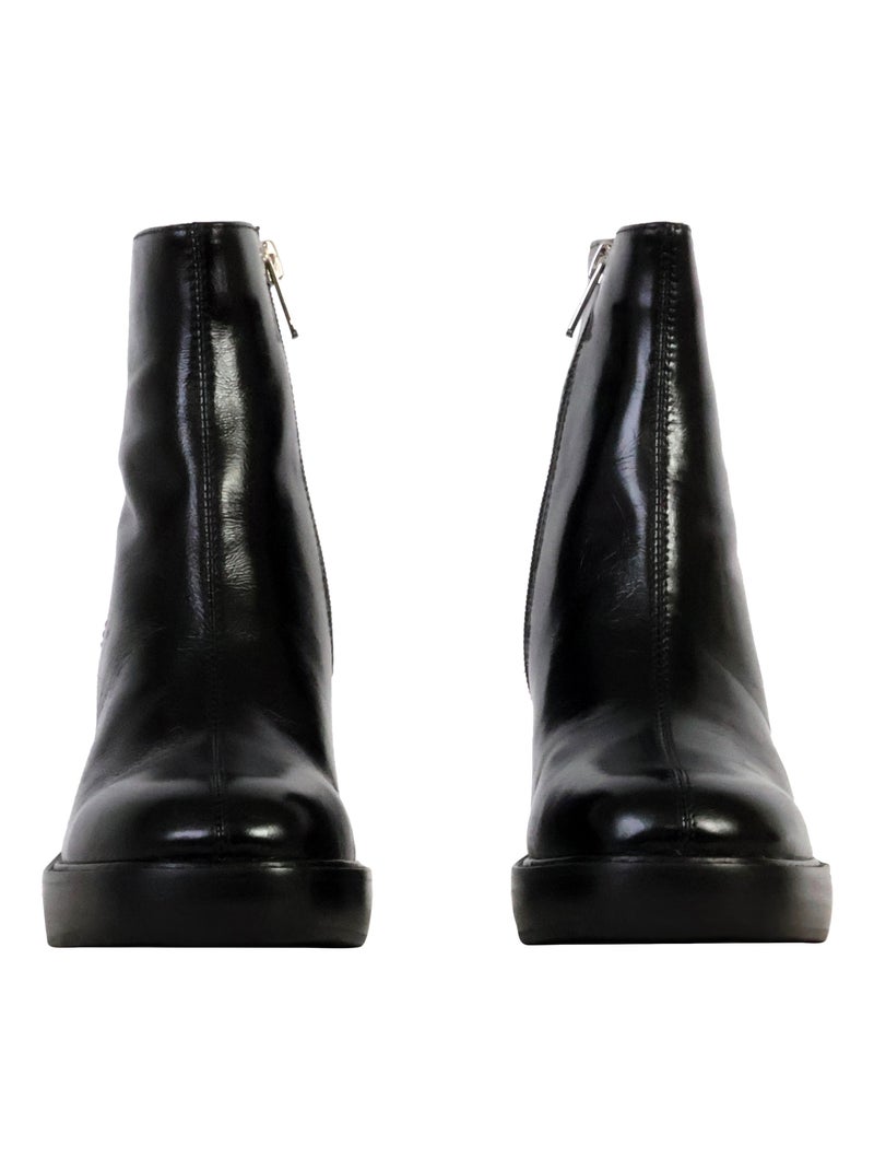 Bottines Cuir Emilie Karston Clea Noir - Kiabi