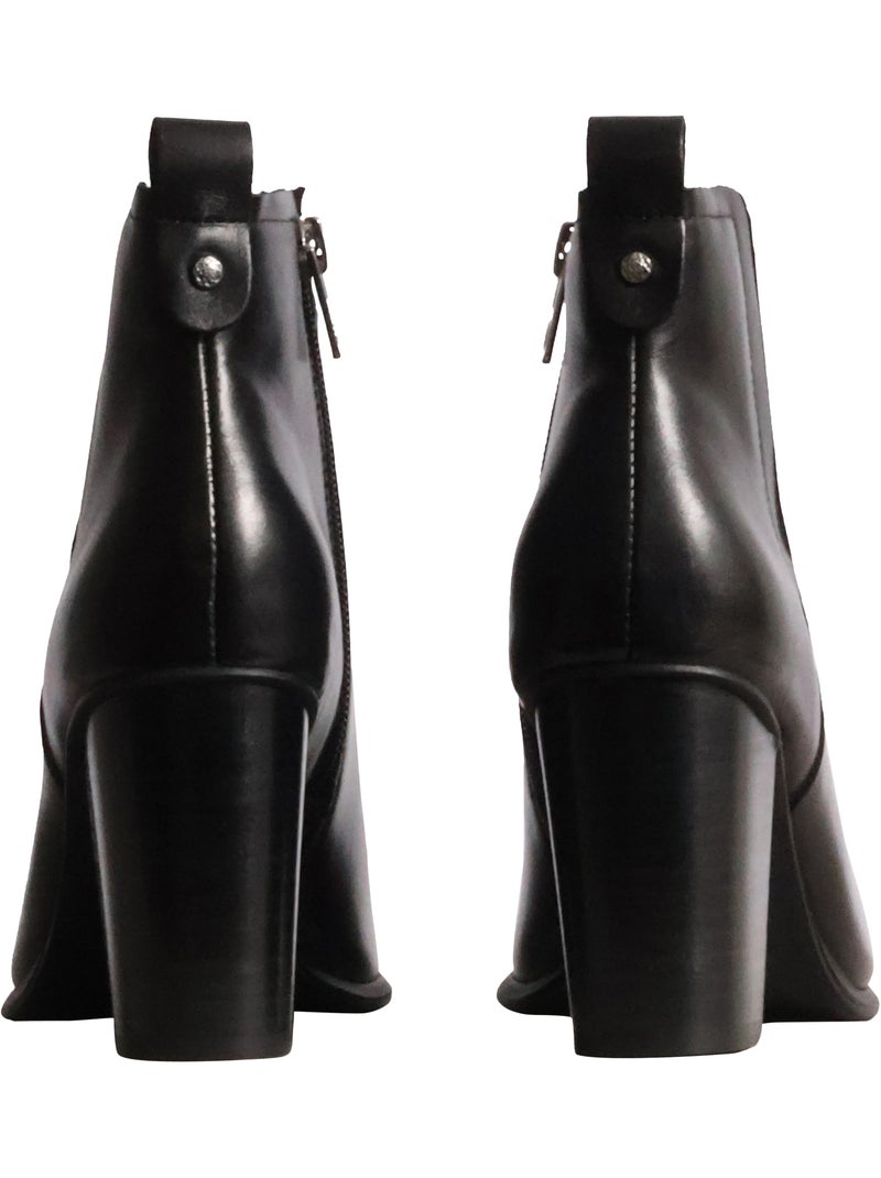 Bottines cuir emilie karston leia Noir - Kiabi