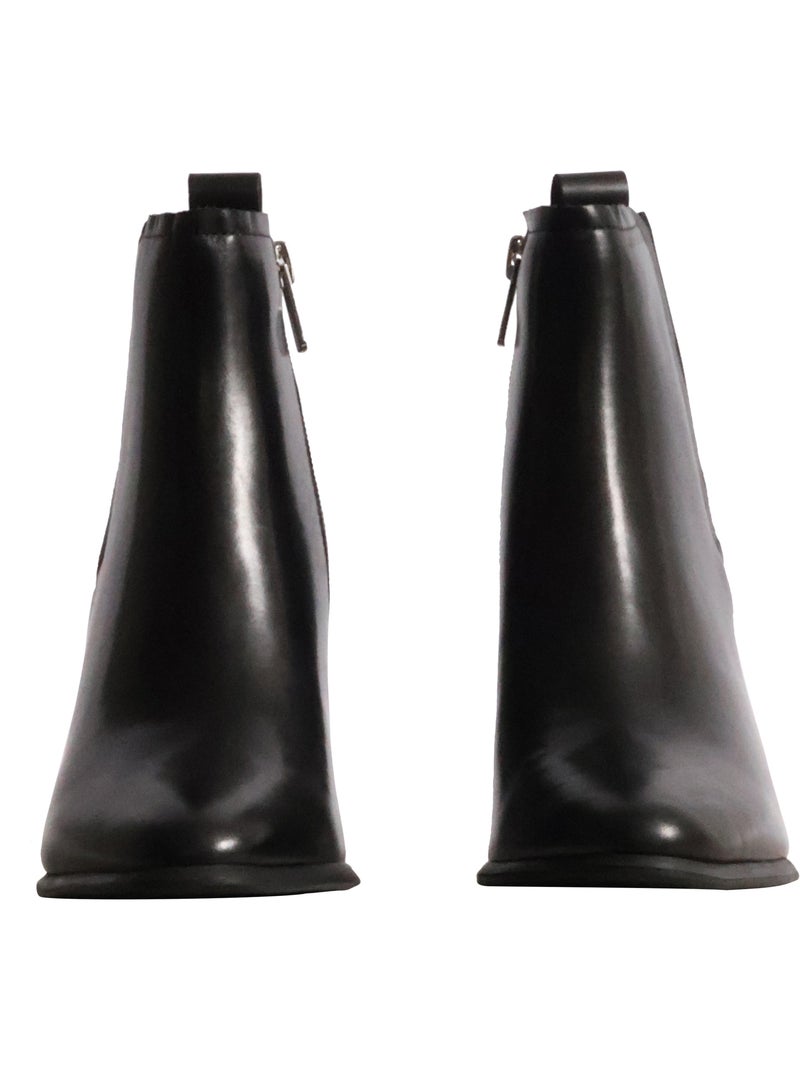 Bottines cuir emilie karston leia Noir - Kiabi