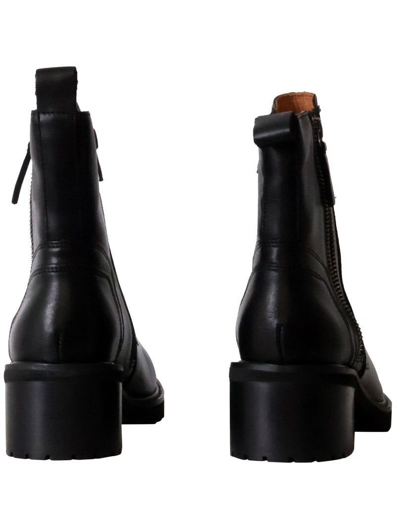Bottines Cuir Emilie Karston Settia Noir - Kiabi