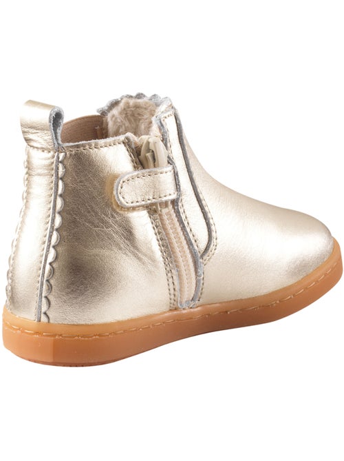 Bottines cuir fourrées enfant Rosy - Kiabi