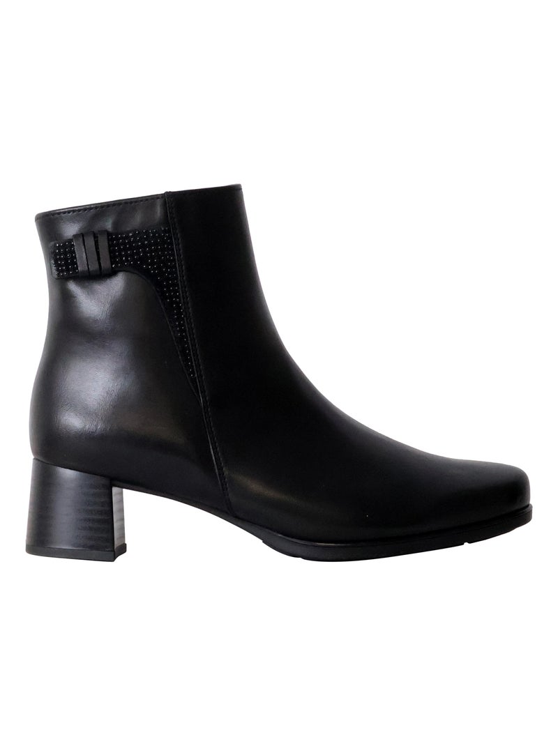 Bottines Cuir Gabor Foulard Noir - Kiabi